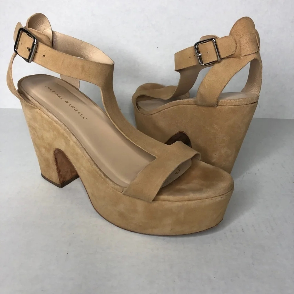 Loeffler Randall Minette T- Strap Platform Sandals